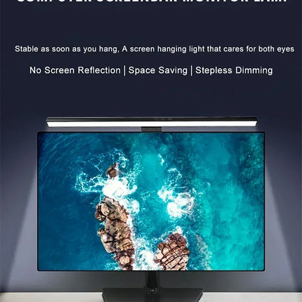 Monitor Light Bar, Adjustable Desk Light with 3 Color Temperatures for Office