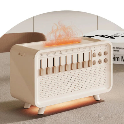 White Noise Machine with Humidifier and Night Light, 8 Sound Bluetooth Speaker and Aroma Diffuser for Bedroom and Travel