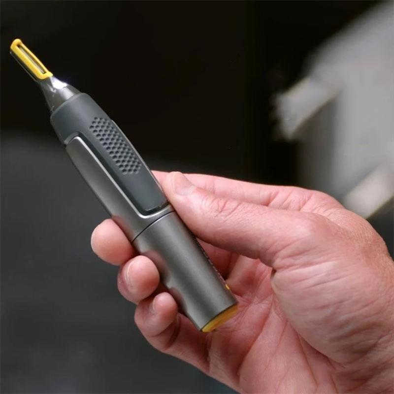 Tuzwa Precision Grooming Trimmer – Cordless Nose, Ear, Eyebrow, Beard & Mustache Detail Trimmer with Stainless Steel Blade & LED Light