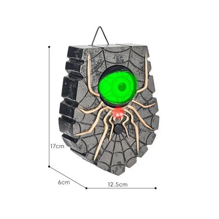 Halloween Doorbell, Creepy Spider Eyeball Doorbell Halloween Prop with Lights and Sound – image 4