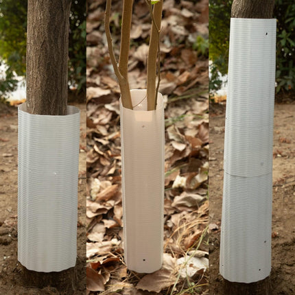 Squirrel Baffle for Trees 6 Pack, Bird Feeder Squirrel Guard and Chipmunk Deterrent, Weatherproof Tree Trunk Guard