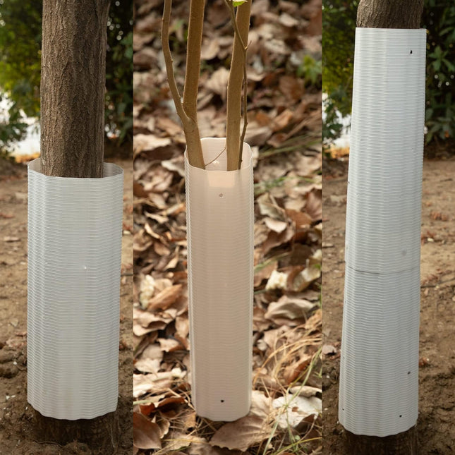 Squirrel Baffle for Trees 6 Pack, Bird Feeder Squirrel Guard and Chipmunk Deterrent, Weatherproof Tree Trunk Guard