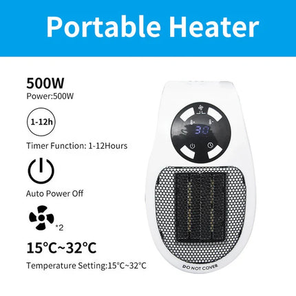 Small Space Heater, Electric Heater for Desk and Garage – image 5