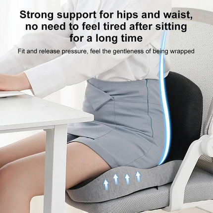 Seat Cushion for Office Chair, Memory Foam Car Seat Cushion with Lumbar Pillow – image 6