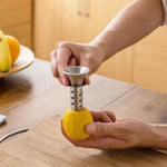 Tuzwa Manual Citrus Juicer – Stainless Steel Lemon & Lime Squeezer with Ergonomic Handles, Seed Filter & Easy-Clean Design