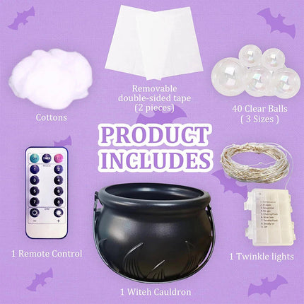 Halloween Witch Cauldron, Candy Bowl – image 4