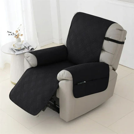 Waterproof Quilted Recliner Slipcover for Armchairs, Machine Washable Pet and Kid Friendly Chair Cover