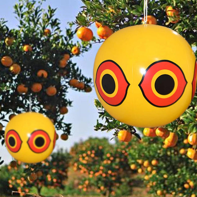 Bird Deterrent Balloon, Inflatable Scare Eye Bird Repellent for Garden and Pool, Woodpecker Deterrent for Fruit Trees