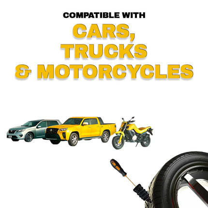 Tire Repair Kit, Fits Cars, Trucks and Motorcycles