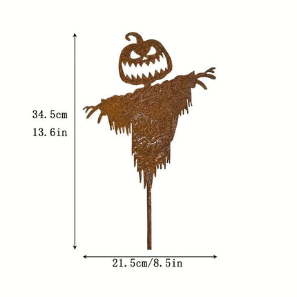 Halloween Yard Stake, Scary Pumpkin Scarecrow for Outdoor Halloween Decoration – image 4