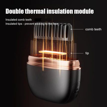 Hair Straightener Comb, 2 in 1 Portable Straightening Brush for Travel – image 5