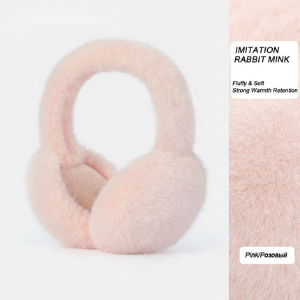 Winter Earmuffs for Women, Faux Fur Earmuffs Foldable and Detachable – image 4