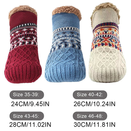 Grip Socks for Women and Men, Knitted Slipper Socks with Fleece Lining – image 4