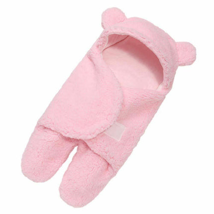 Baby Swaddle Sleeping Bag with Bear Hoodie, Newborn Swaddle Wrap, Inner Arm Wrap – image 6
