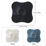Tuzwa Shower Drain Hair Catcher – Spiral Anti-Clog Drain Cover with Suction Base, Easy-Clean TPR Strainer, 13cm