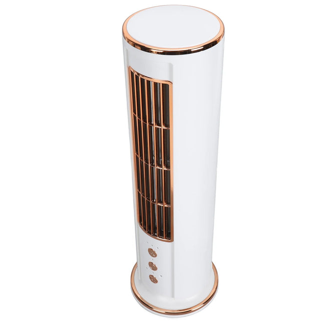 Portable Fan Bladeless Desktop with Remote Control, Rechargeable Tower Fan 3 Speeds Wide Oscillation