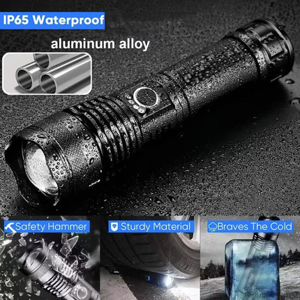 High Lumen Rechargeable Flashlight, Waterproof Flashlight for Camping and Hunting – image 5