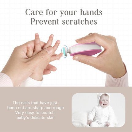 Battery Operated Nail Trimmer, Newborn Nail Trimmer with 6 Grinding Heads – image 6