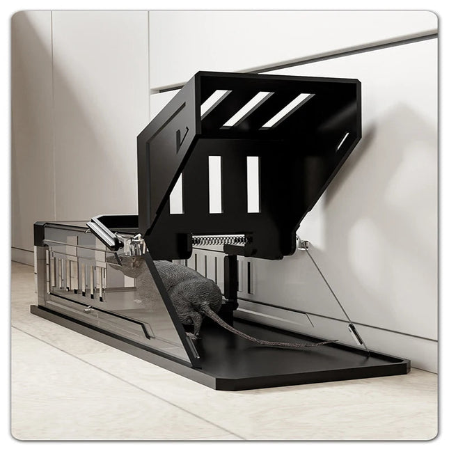 Mouse Trap Cage Reusable, Humane Mouse Trap with Sensitive Trigger and Anti Escape Design, Live Rat Trap for Home