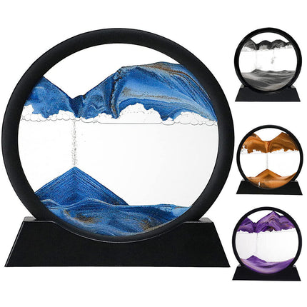 Moving Sand Art Pictures Set of 2, 12 Inch and 7 Inch Glass Sand Art Picture Frame – image 8