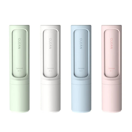Reusable Lint Roller Self Cleaning, Pet Hair Remover Tool with Push Button Chamber