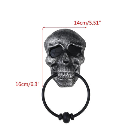 Halloween Decoration Skeleton Door Knocker, Gothic Skull Decor – image 6