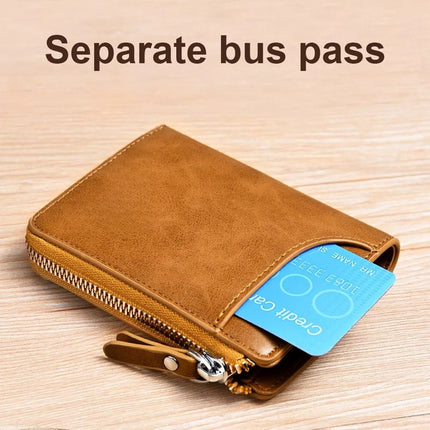 Mens Wallet with RFID Blocking, RFID Blocking Wallet with Zipper – image 6