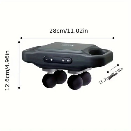 Deep Tissue Massage Gun, Handheld Percussion Massager with 4 Massage Heads – image 8