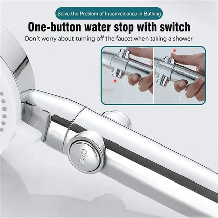 High Pressure Shower Head with Filter, Square Rainfall Shower Head for Massage – image 7