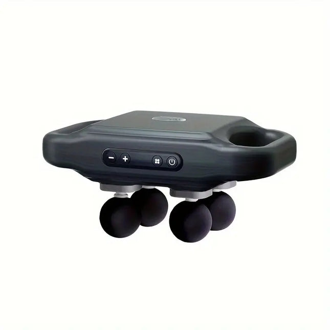 Deep Tissue Massage Gun, Handheld Percussion Massager with 4 Massage Heads