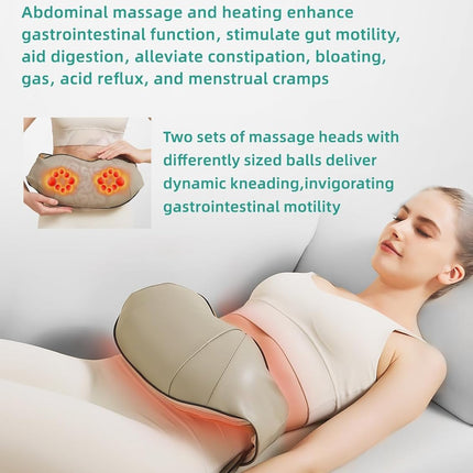 Electric Massager for Stomach and Belly, Heated Kneading Stomach Massager Belt with Timer – image 8