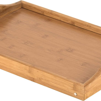 Bed Table Tray with Folding Legs, Bamboo Bed Tray Table for Breakfast