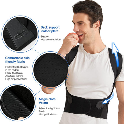 Posture Corrector for Men and Women, Adjustable Back Brace for Posture with Upper Back Support