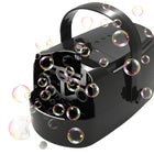 Bubble Machine Blower with 6 Wands, Portable Bubble Machine for Kids and Pets, Automatic Bubble Machine for Parties