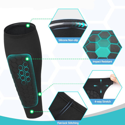 Soccer Shin Guards for Men Women and Youth, Lightweight Football Shin Pads – image 5