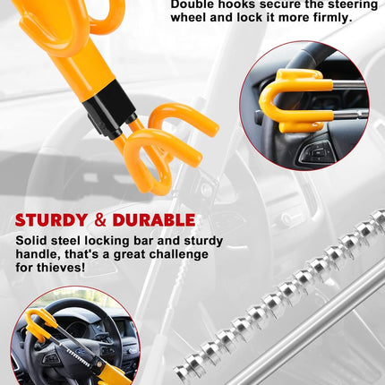 Steering Wheel Lock for Car Anti Theft, Car Anti Theft Device – image 5