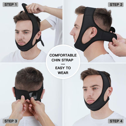 Adjustable Chin Strap for Snoring, Worn Fit – image 6