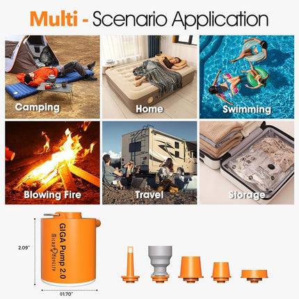 Portable Air Pump, Mini Electric Air Pump with LED Light – image 4