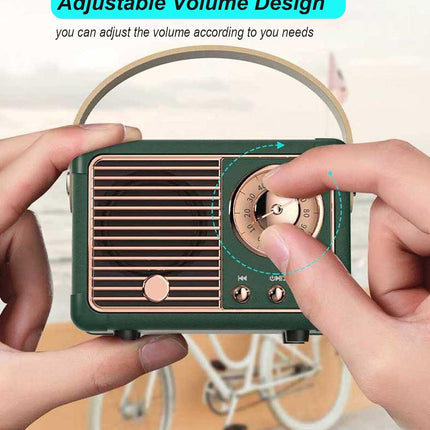 Bluetooth Speakers Retro, Vintage Wireless Speaker with Rotary Dial