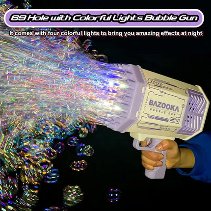 Bubble Gun Blaster Toy with 69 Holes – image 4