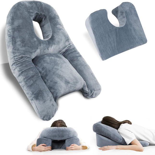 Stomach Sleeping Pillow, Face Down Pillow After Eye Surgery, BBL Pillow for Post Surgery Recovery with Breathing Hole