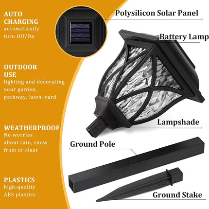 Outdoor Solar Lights, Solar Pathway Lights Waterproof – image 5