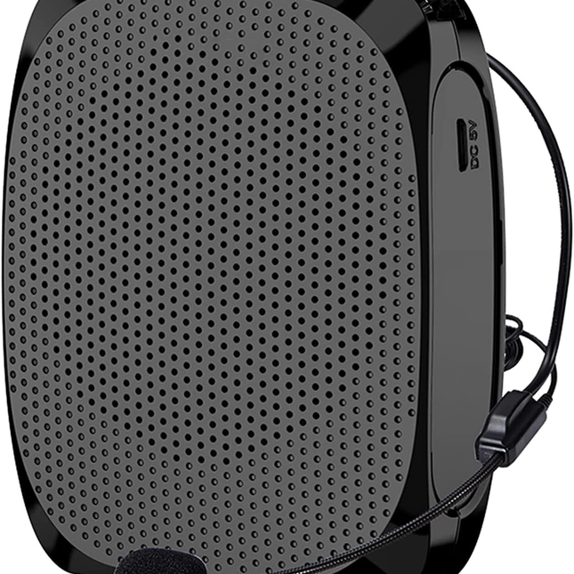 Portable Voice Amplifier for Teachers and Elderly, Personal Voice Amplifier with Headset Microphone, Portable PA System