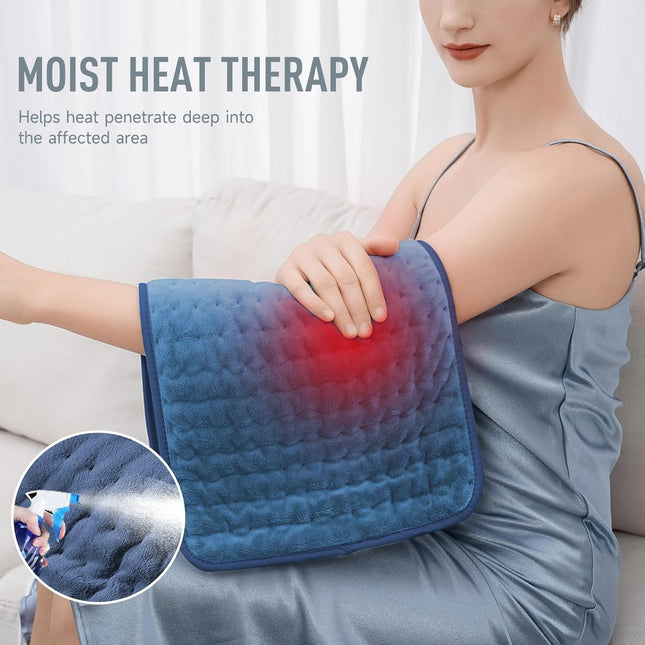Massaging Heating Pad for Back Pain, Electric Heating Pad for Cramps