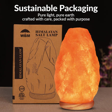 Hand Carved Himalayan Salt Lamp, Nightstand Lamp – image 4