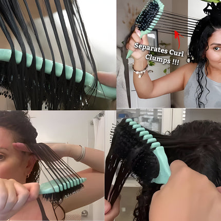 Boar Bristle Brush, Hair Detangler Brush for Curl Defining – image 5