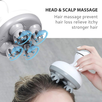 Scalp Massagers for Head, Electric Scalp Massager with 4 Rotating Heads – image 4