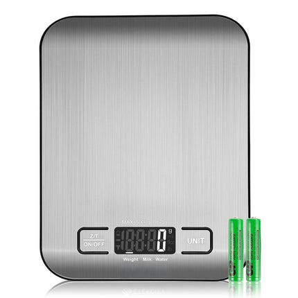 Digital Food Scale, Digital Kitchen Scale with Backlit LCD Display, Stainless Steel Kitchen Scale for Baking and Cooking