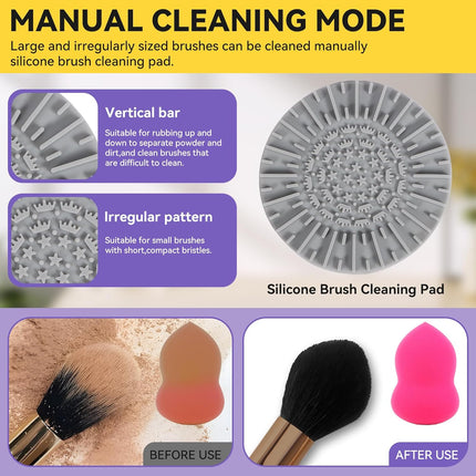 Makeup Brush Cleaner Machine, Automatic Electric Cosmetic Brush Cleaner – image 4