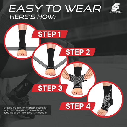 Ankle Brace for Sprain, Ankle Support Brace for Plantar Fasciitis and Achilles Tendonitis – image 5